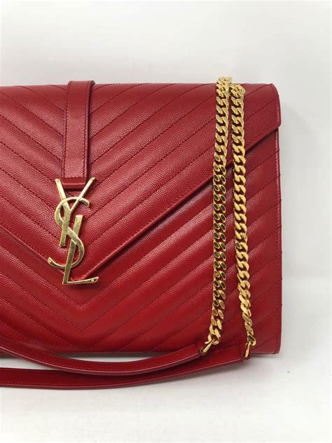 ysl bags red
